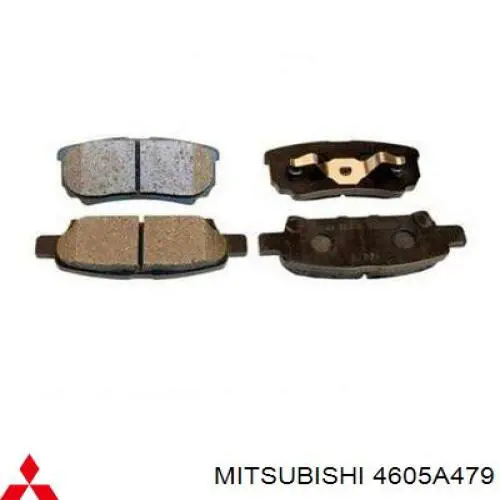 4605A479 Mitsubishi колодки тормозные задние дисковые