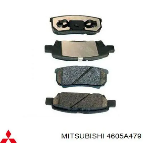 4605A479 Mitsubishi Sapatas do freio traseiras de disco