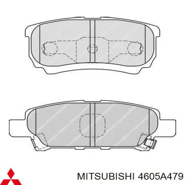 Sapatas do freio traseiras de disco Mitsubishi 4605A479 preço, a partir de 45,02 USD