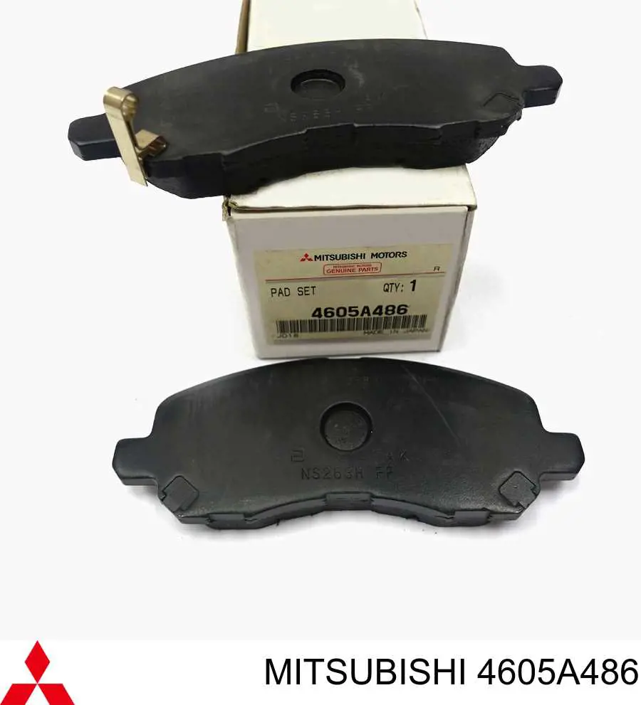 Колодки тормозные передние дисковые MITSUBISHI 4605A486