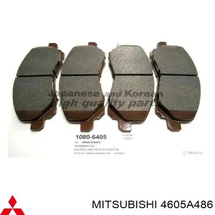 Sapatas do freio dianteiras de disco Mitsubishi 4605A486 preço, a partir de 58,04 USD