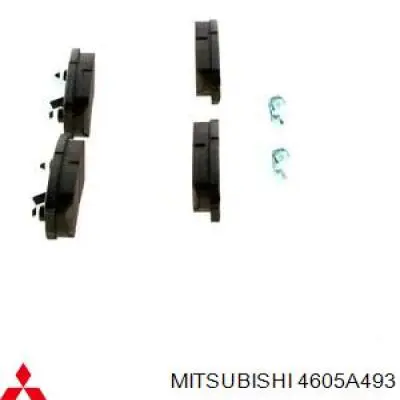 Задние тормозные колодки 4605A493 Mitsubishi