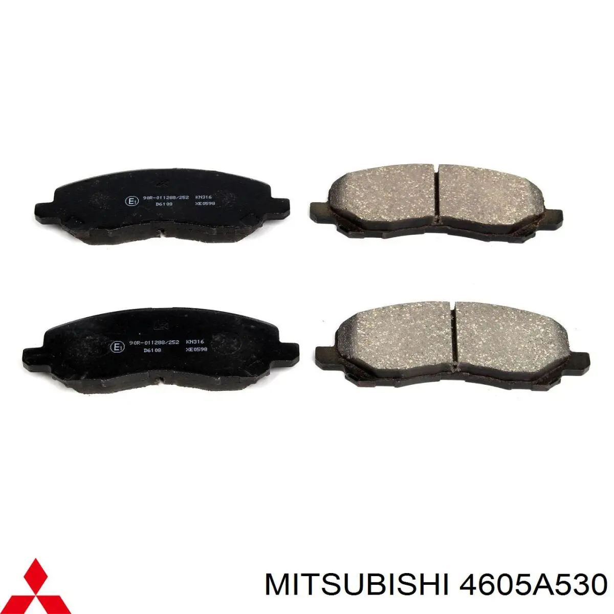 Передние тормозные колодки 4605A530 Mitsubishi