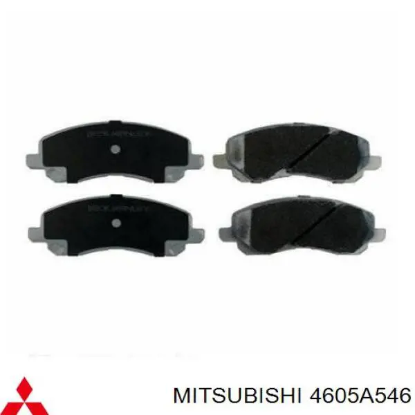4605A546 Mitsubishi колодки тормозные передние дисковые