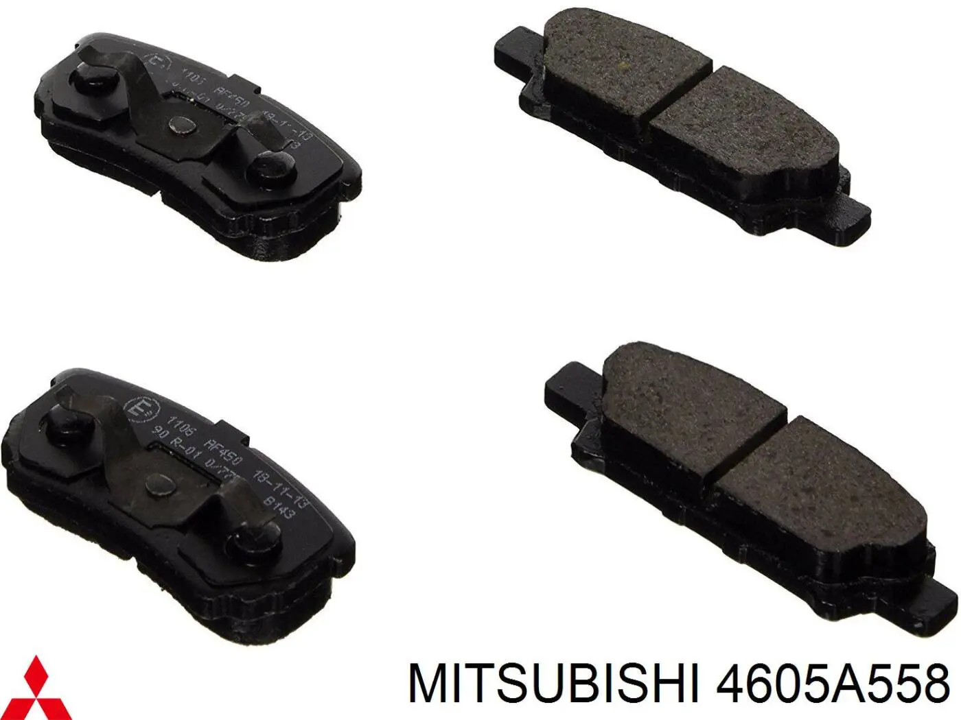Купить 4605A558 Mitsubishi Колодки тормозные задние, дисковые