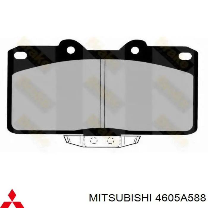 Передние тормозные колодки 4605A588 Mitsubishi