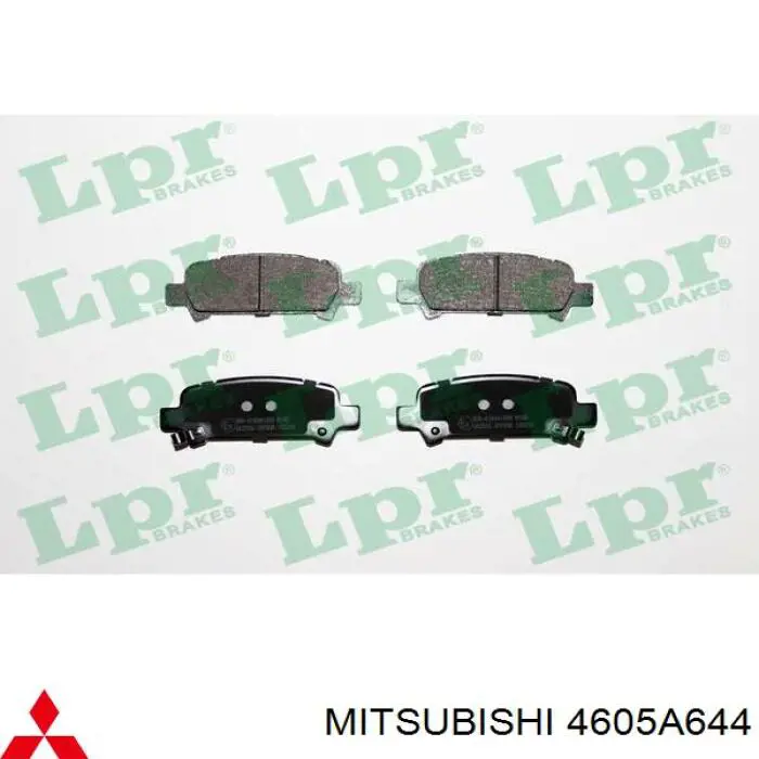 Pastillas de freno traseras 4605A644 Mitsubishi