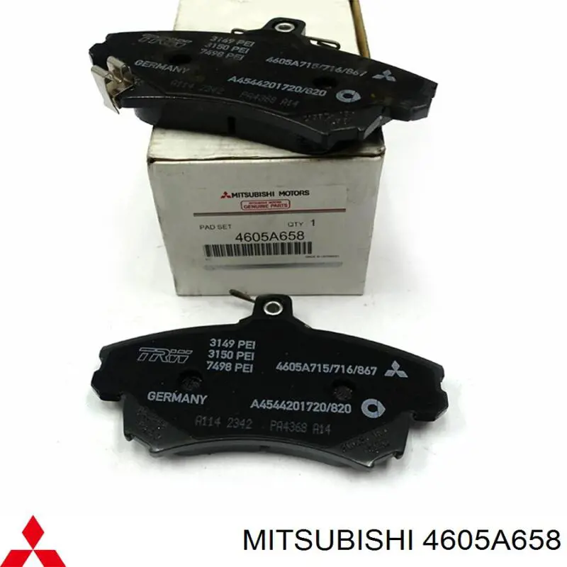 Передние тормозные колодки 4605A658 Mitsubishi