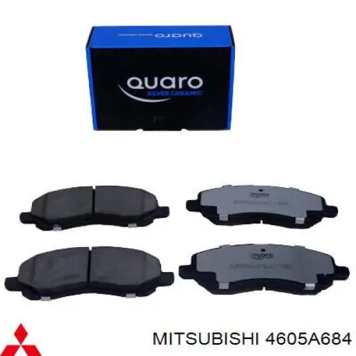Купить 4605A684 Mitsubishi Колодки тормозные