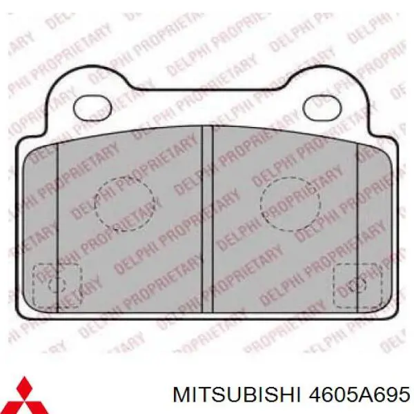 Pastillas de freno traseras 4605A695 Mitsubishi