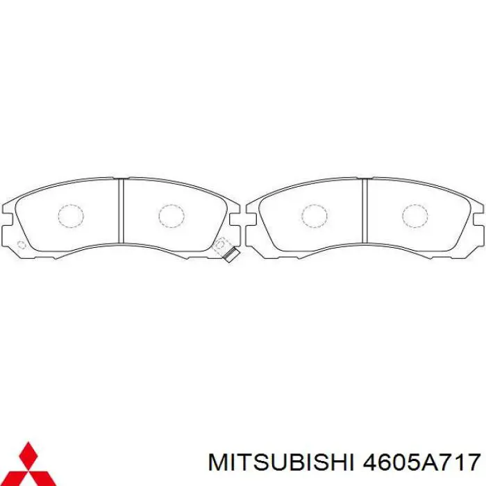 Передние тормозные колодки 4605A717 Mitsubishi