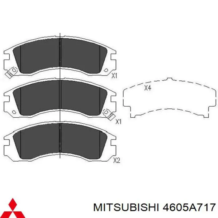 Колодки Mitsubishi 4605A717 цена, от 25.06 USD