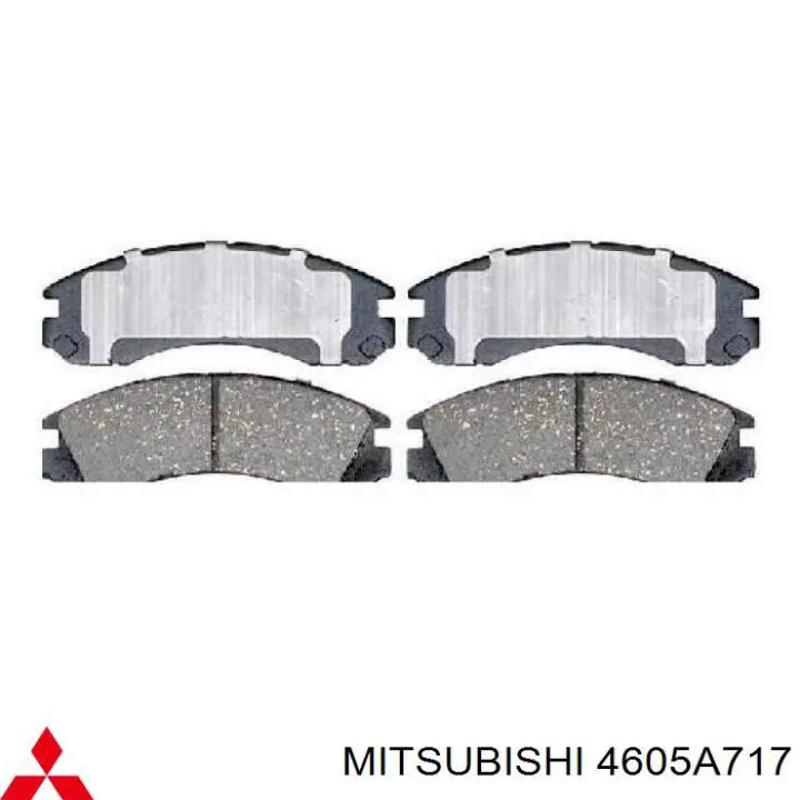 Купить 4605A717 Mitsubishi Колодки тормозные