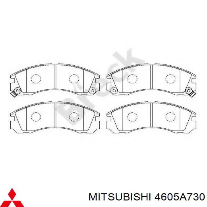 Передние тормозные колодки 4605A730 Mitsubishi