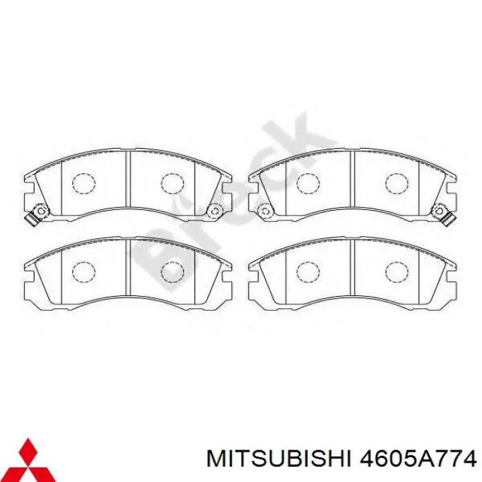 Колодки Mitsubishi 4605A774 цена, от 24.72 USD