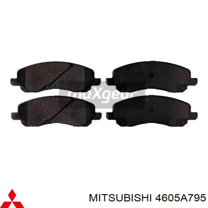 Sapatas do freio dianteiras de disco 4605A795 Mitsubishi