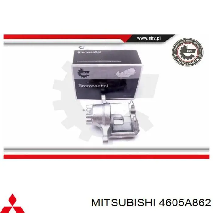 4605A862 Mitsubishi суппорт тормозной передний правый