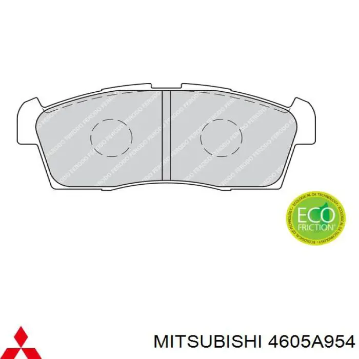 Передние тормозные колодки 4605A954 Mitsubishi
