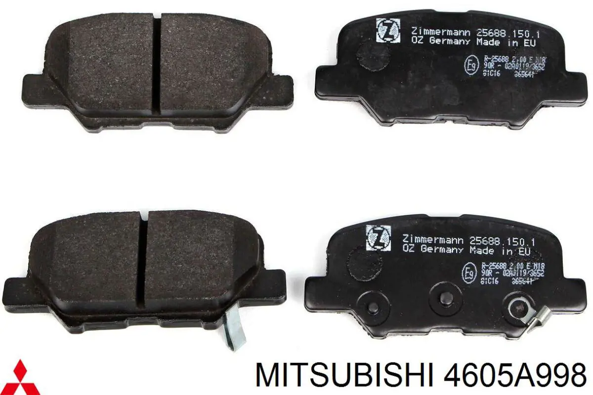 Колодки дисковые  Mitsubishi 4605A998 цена, от 18.08 USD