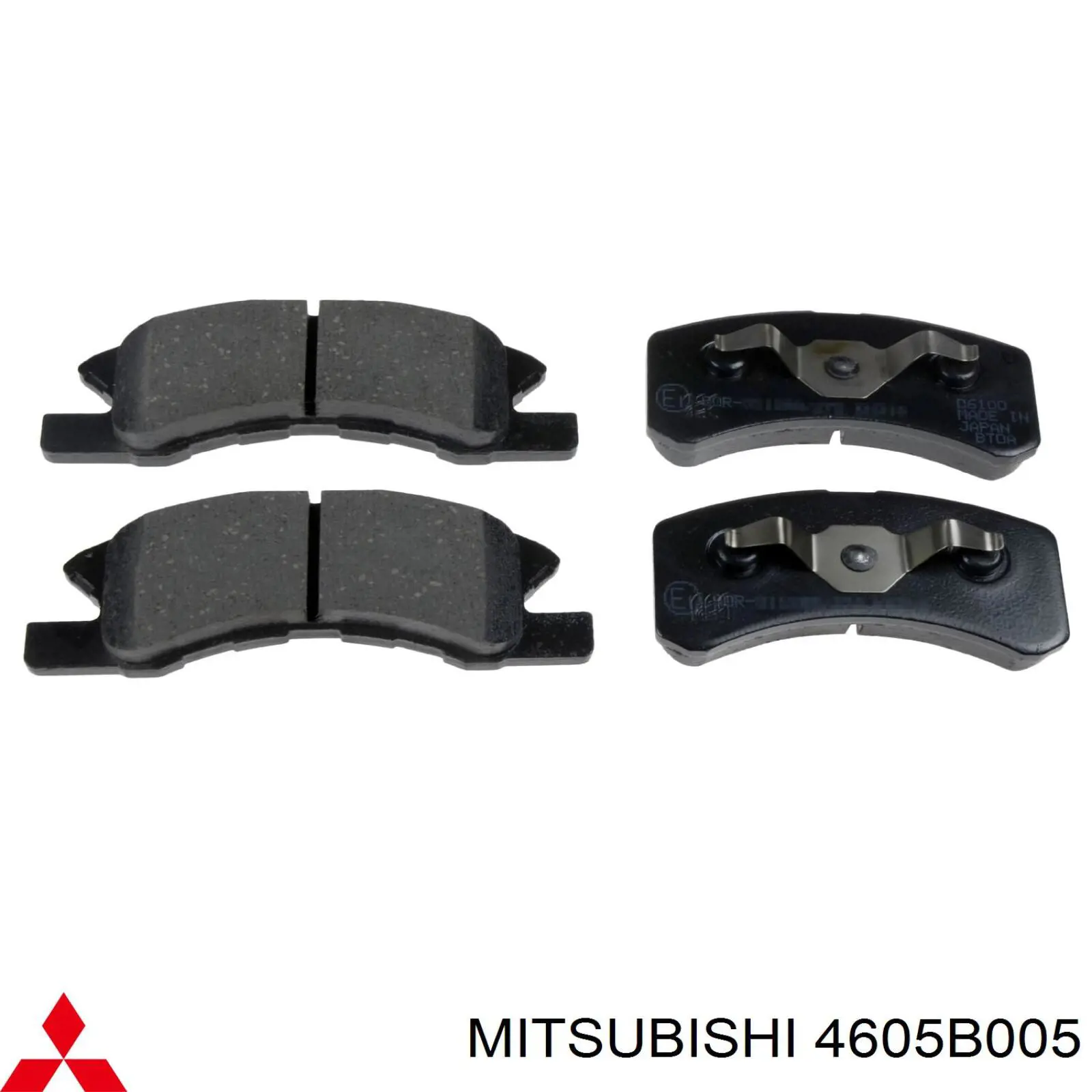 Передние тормозные колодки 4605B005 Mitsubishi