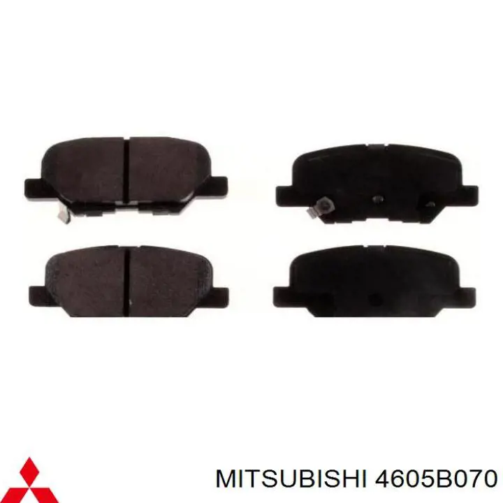 4605B070 Mitsubishi колодки тормозные задние дисковые