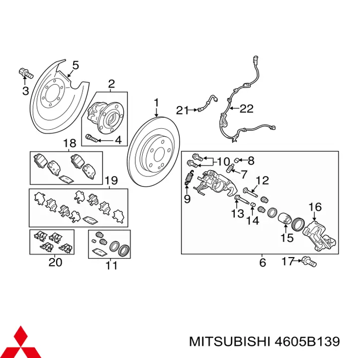  Mitsubishi 4605B139 цена, от 5.51 USD