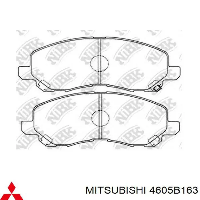 Передние тормозные колодки 4605B163 Mitsubishi
