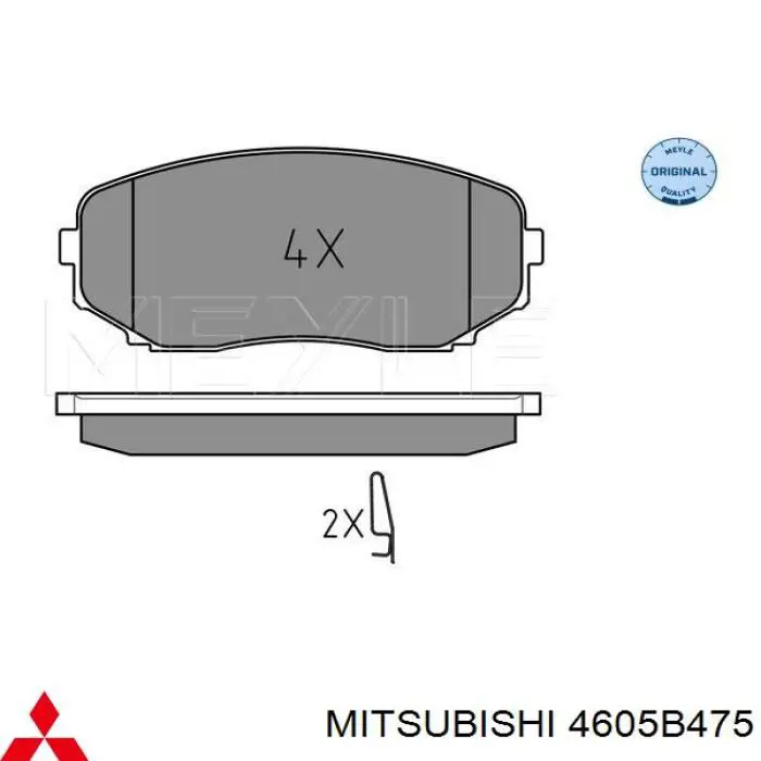Колодки Mitsubishi 4605B475 цена, от 30.34 USD