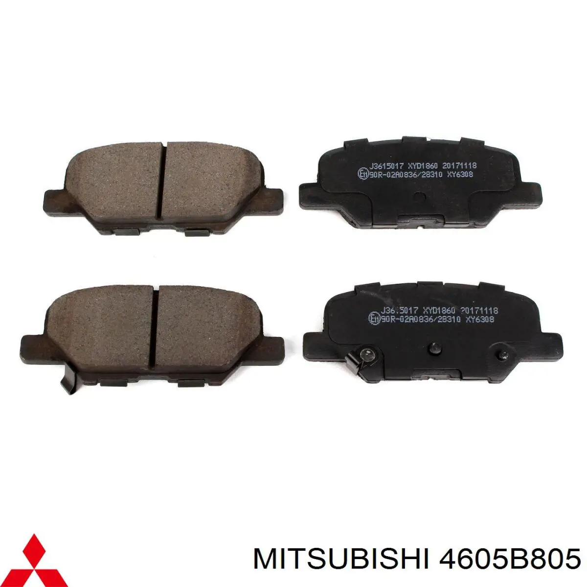 Колодки дисковые  Mitsubishi 4605B805 цена, от 19.47 USD
