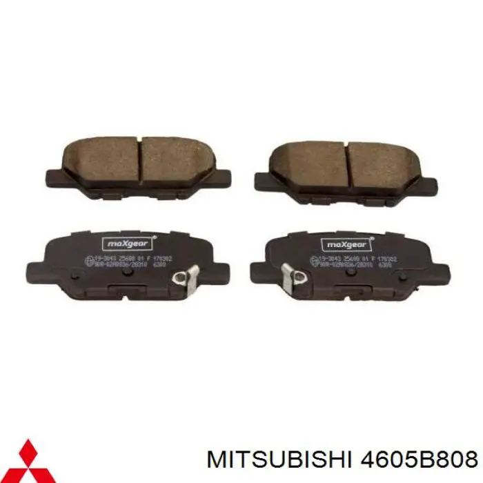 Задние тормозные колодки 4605B808 Mitsubishi