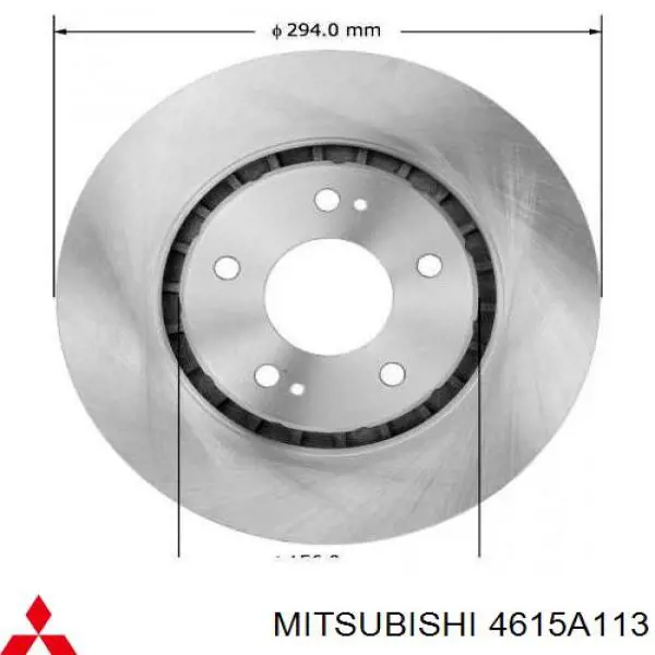 4615A113 Mitsubishi диск тормозной передний