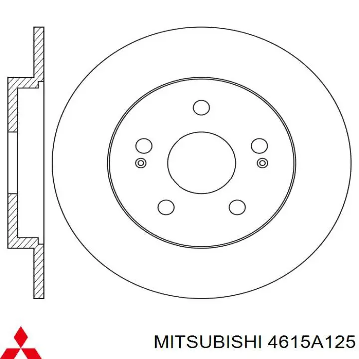 4615A125 Mitsubishi Дисковый тормоз