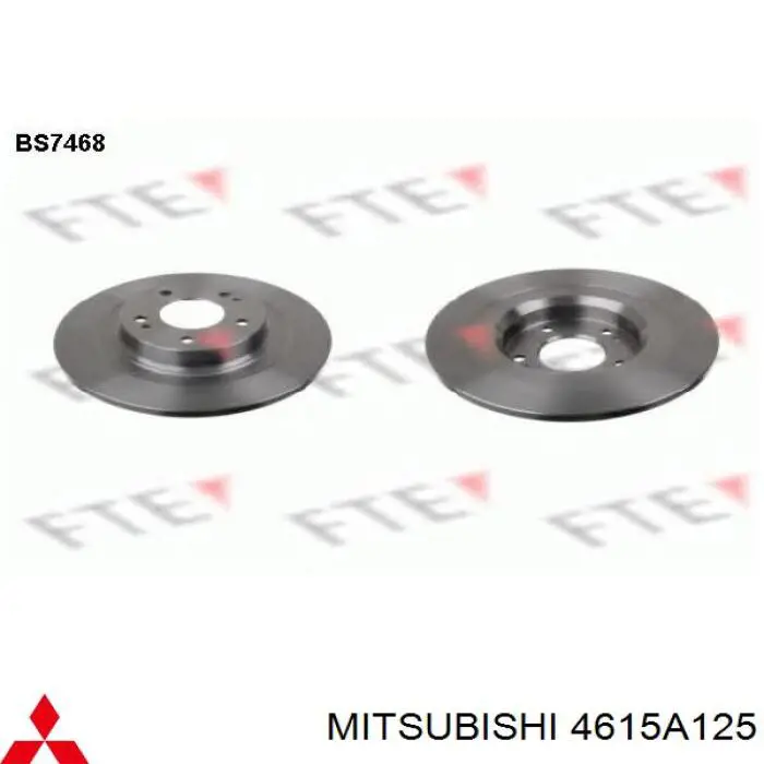 Задний тормозной диск Mitsubishi 4615A125 цена, от 7.60 USD