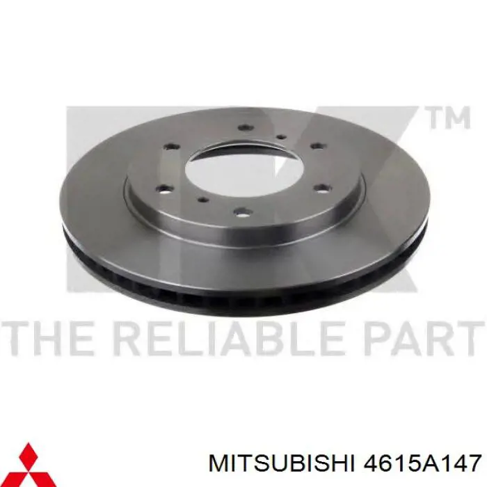 Передний тормозной диск Mitsubishi 4615A147
