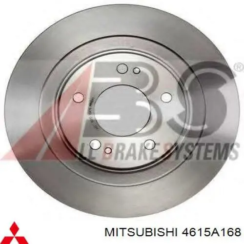 4615A168 Mitsubishi disco do freio traseiro