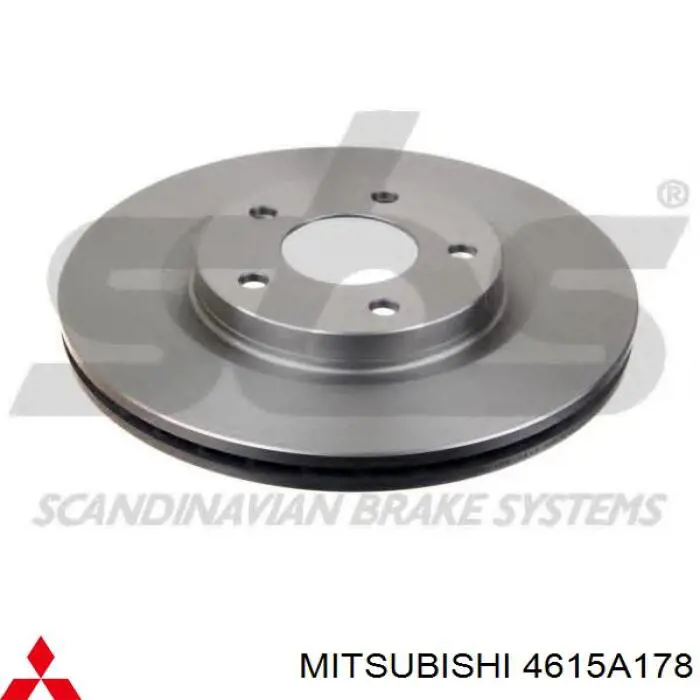 4615A178 Mitsubishi Disco do freio dianteiro