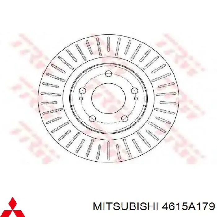 Передние тормозные диски 4615A179 Mitsubishi