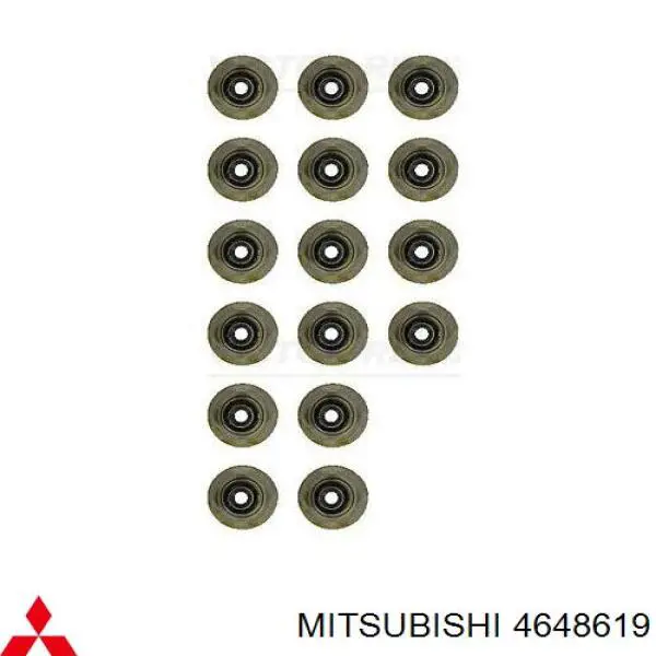 4648619 Mitsubishi vedação de válvula (coletor de óleo, admissão/escape, kit para um motor)