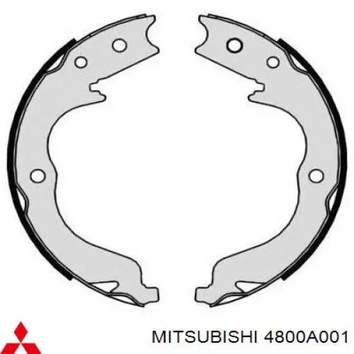 Тормозные колодки стояночного тормоза Mitsubishi 4800A001 цена, от 26.05 USD