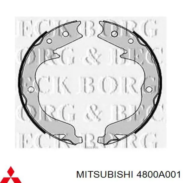 Колодки ручника 4800A001 Mitsubishi