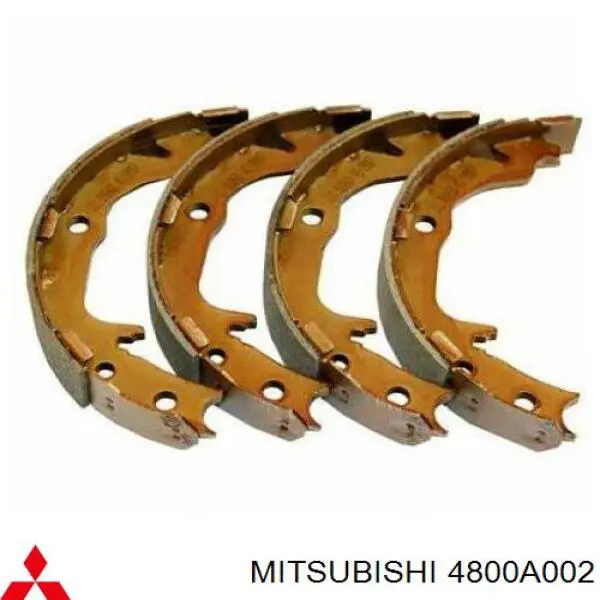 Колодки ручника (стояночного тормоза) Mitsubishi 4800A002
