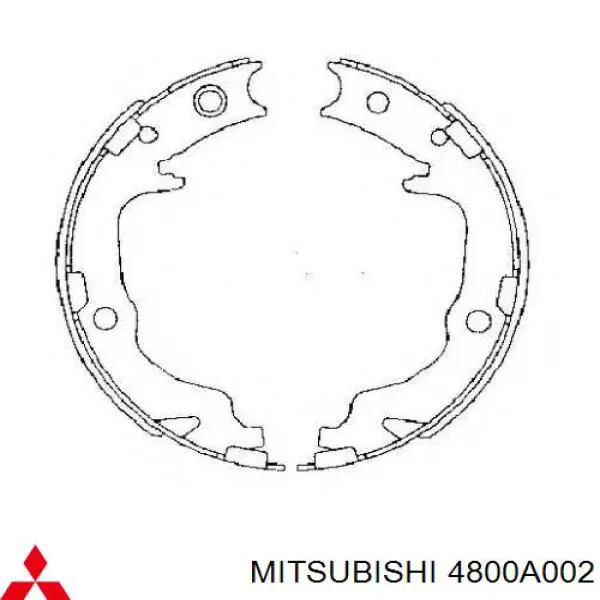 Тормозные колодки стояночного тормоза Mitsubishi 4800A002 цена, от 23.70 USD