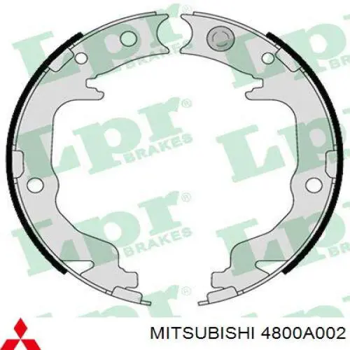 Купить 4800A002 Mitsubishi Колодки ручника/стояночного тормоза