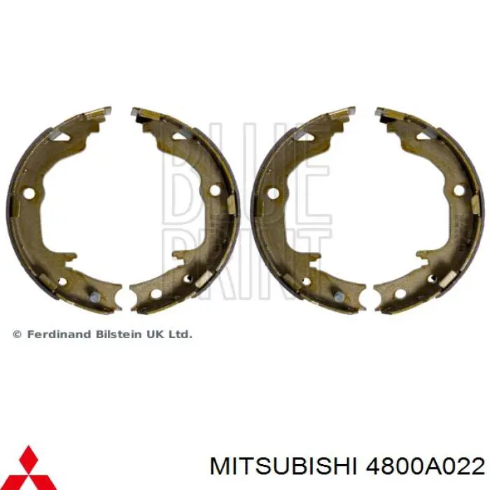 Купить 4800A022 Mitsubishi Колодки ручника/стояночного тормоза