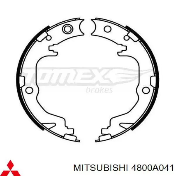 Колодки стояночного тормоза Mitsubishi 4800A041