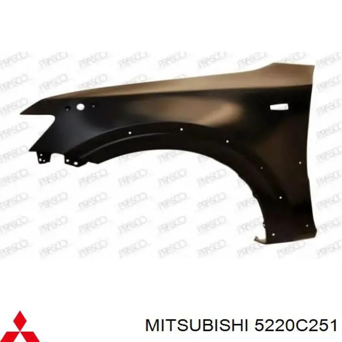 Крыло переднее левое PMB10080CL Signeda