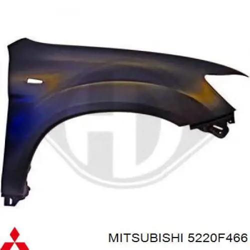 Крыло переднее правое Mitsubishi ASX внедорожник (GA) (2010 - 2025) цена, от 128.82 USD