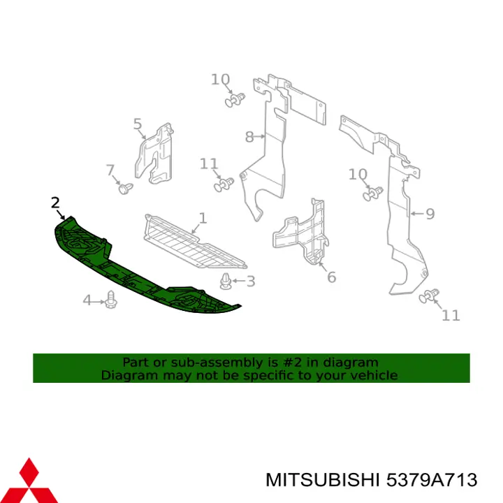 Защита бампера переднего на Mitsubishi Eclipse CROSS 