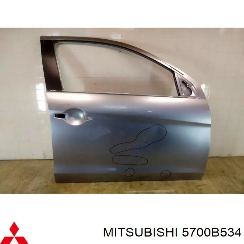 Porta dianteira direita para Mitsubishi ASX (GA)