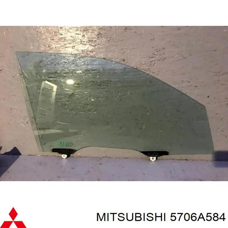 Vidro da porta dianteira direita para Mitsubishi Outlander (GF, GG)